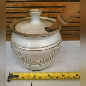 Clay fired  Honey Jar